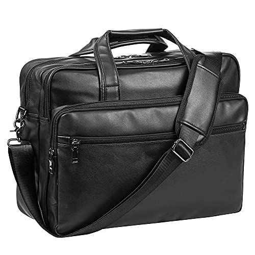 Leather laptop bag 17.3 inch best sale